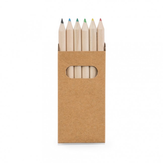 Boîte avec 6 crayons de couleur Bird