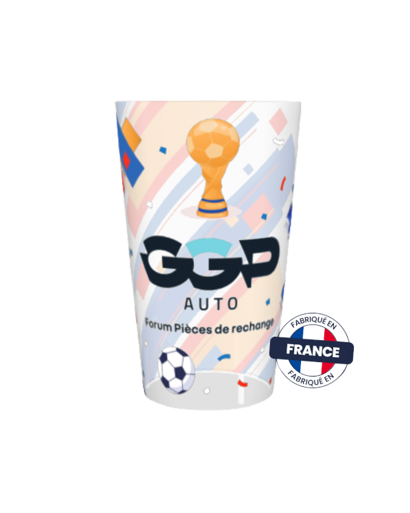 Gobelet 30cl quadri Made in France Gobelet 30cl quadri Made in France