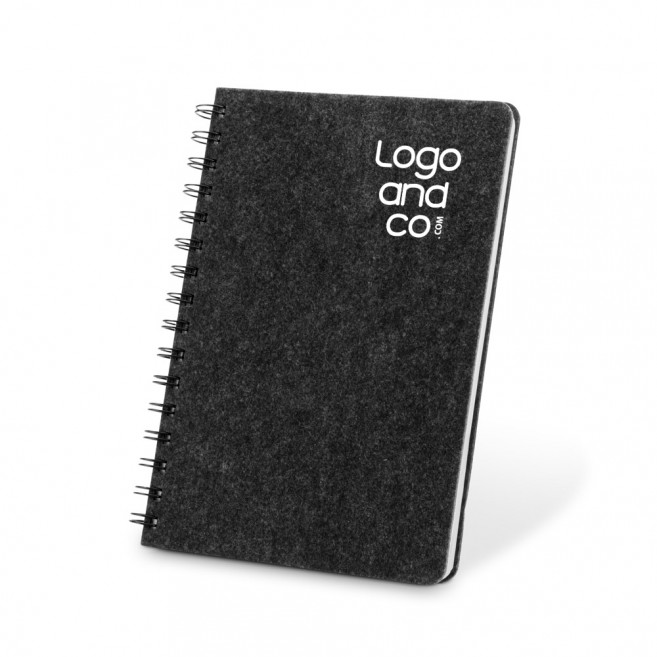 Cahier A5 Moshima avec couverture semi-dure en feutrine