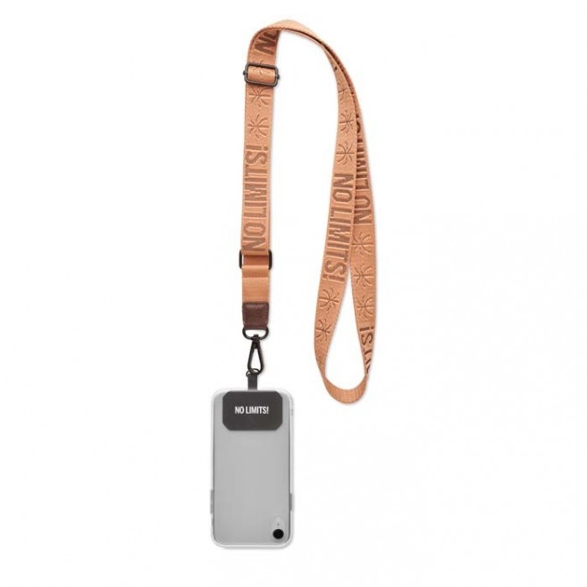 Cordon porte-téléphone en relief
