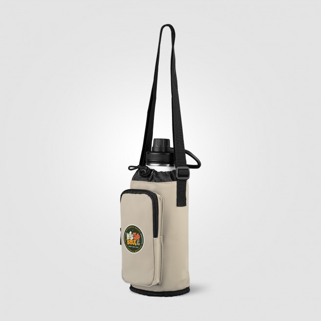Sac pour bouteille en PU recyclé à fermeture éclair - 1.8 L