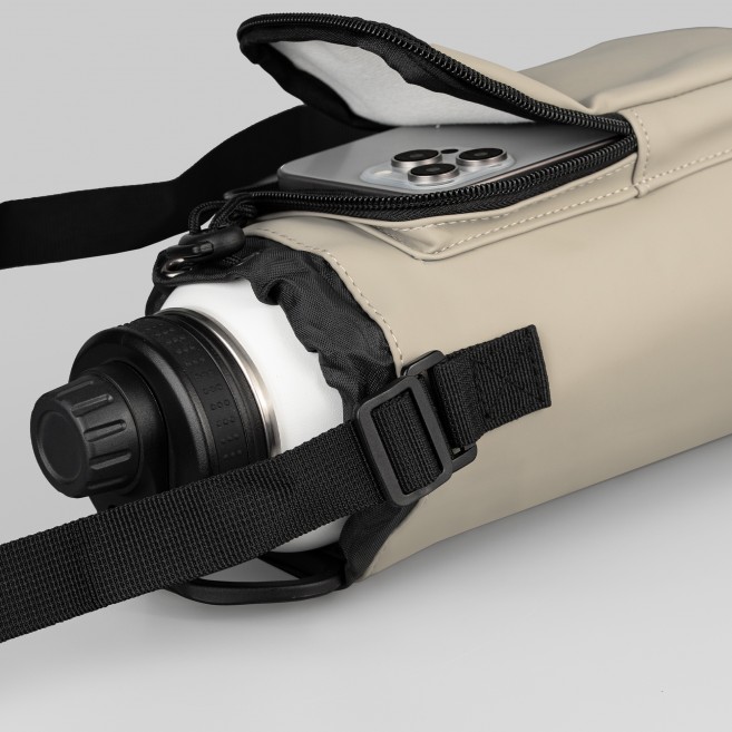 Sac pour bouteille en PU recyclé à fermeture éclair - 1.8 L