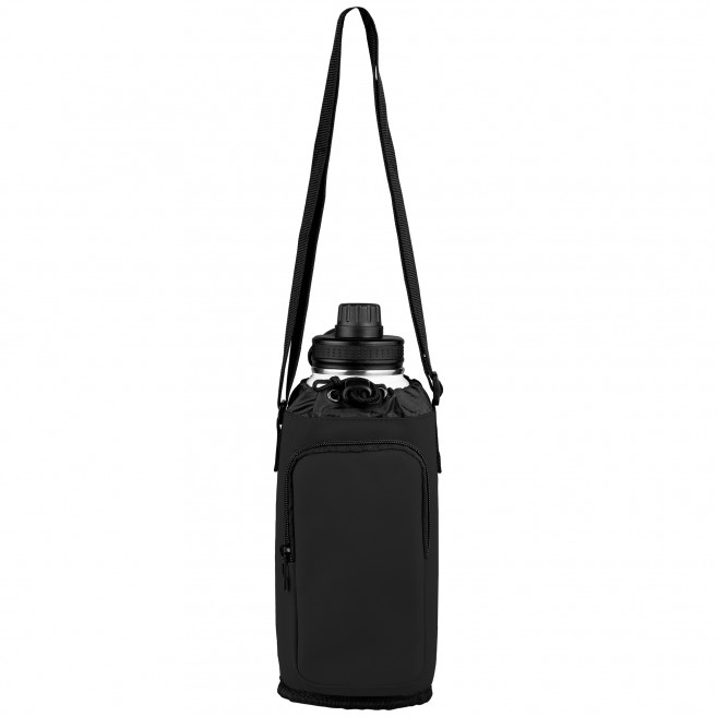 Sac pour bouteille en PU recyclé à fermeture éclair - 1.8 L