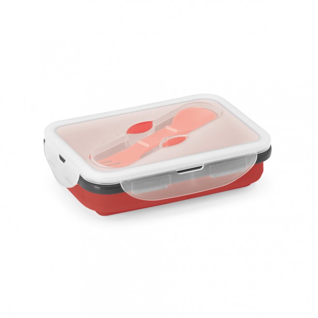 Lunch Box. Boîte hermétique rétractable en silicone et PP 640 mL