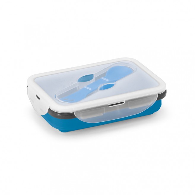Lunch Box. Boîte hermétique rétractable en silicone et PP 640 mL