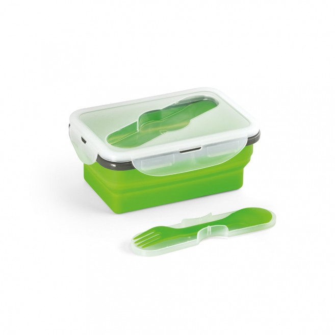 Lunch Box. Boîte hermétique rétractable en silicone et PP 640 mL