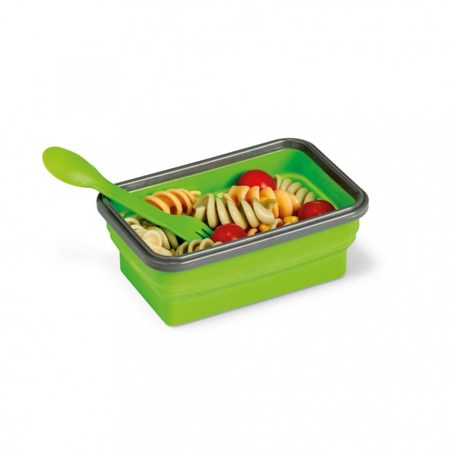 Lunch Box. Boîte hermétique rétractable en silicone et PP 640 mL