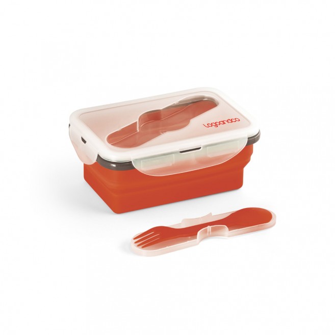 Lunch Box. Boîte hermétique rétractable en silicone et PP 640 mL