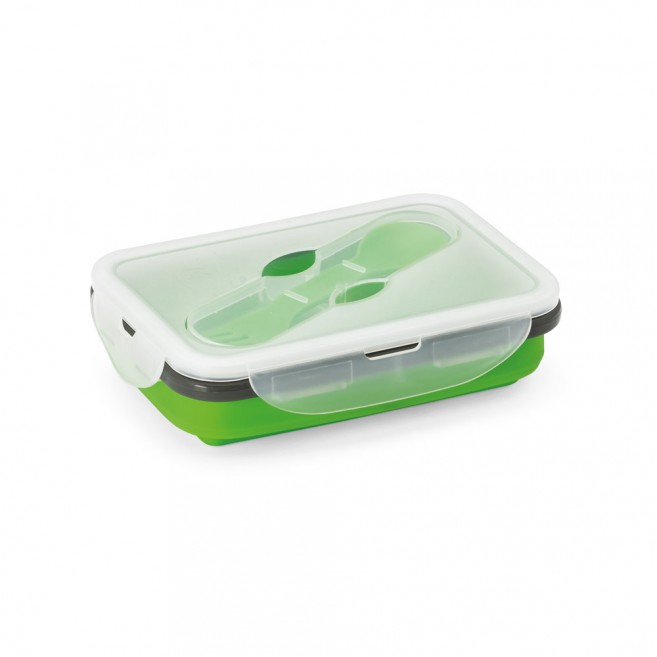 Lunch Box. Boîte hermétique rétractable en silicone et PP 640 mL