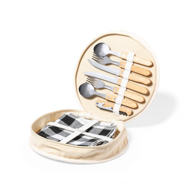 Set de pique-nique avec couverts et serviettes