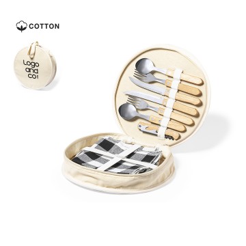 Set de pique-nique avec couverts et serviettes