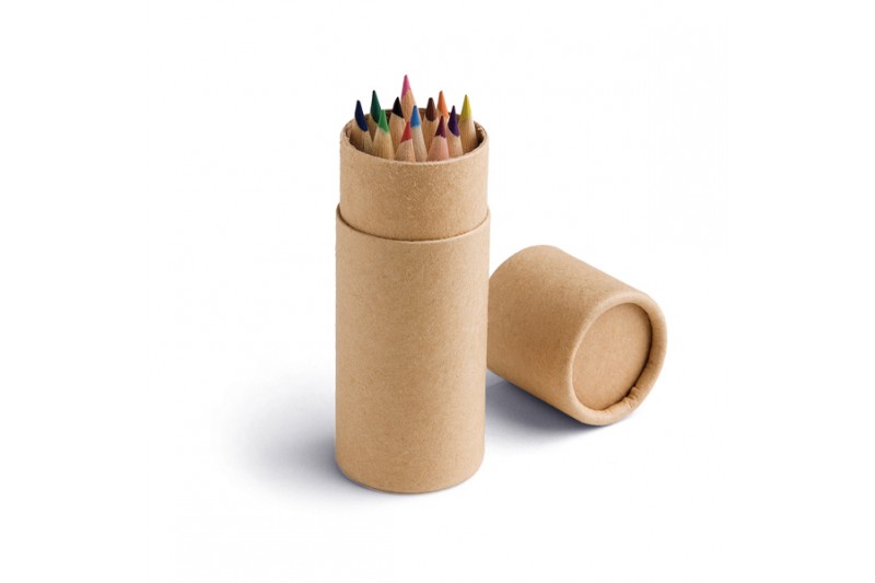 Boîte avec 12 crayons de couleur